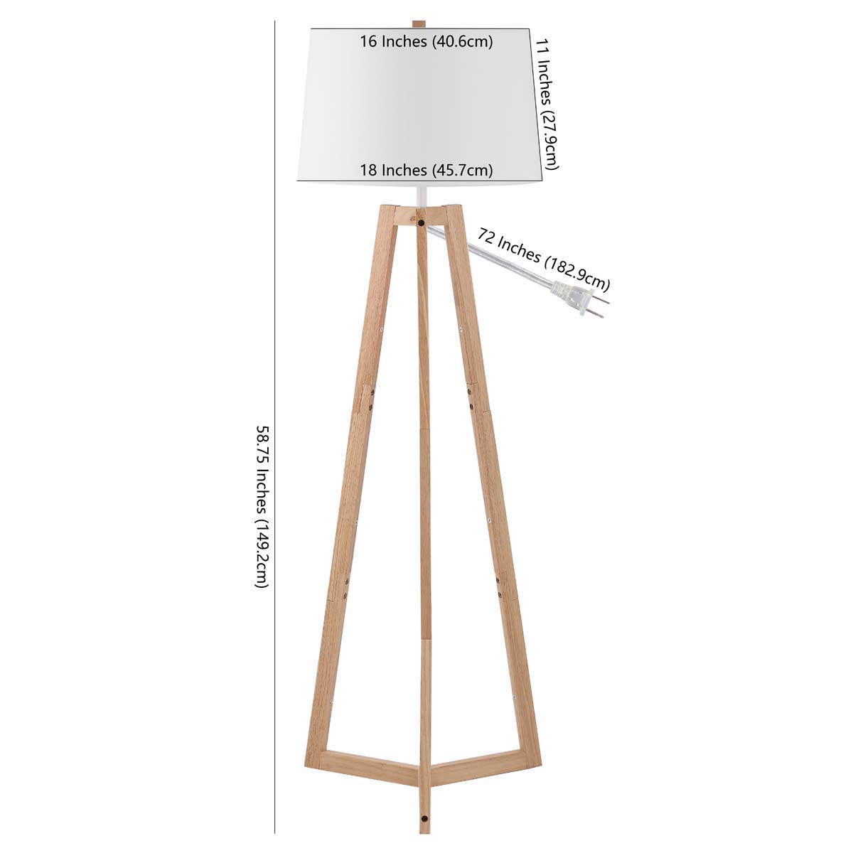 Safavieh Ismeria Floor Lamp , FLL4106 - Natural