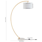 Safavieh Madigan Floor Lamp , FLL4115 - Gold / White