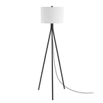 Safavieh Galilea Floor Lamp , FLL4121 - Matte Black