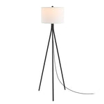 Safavieh Galilea Floor Lamp , FLL4121 - Matte Black