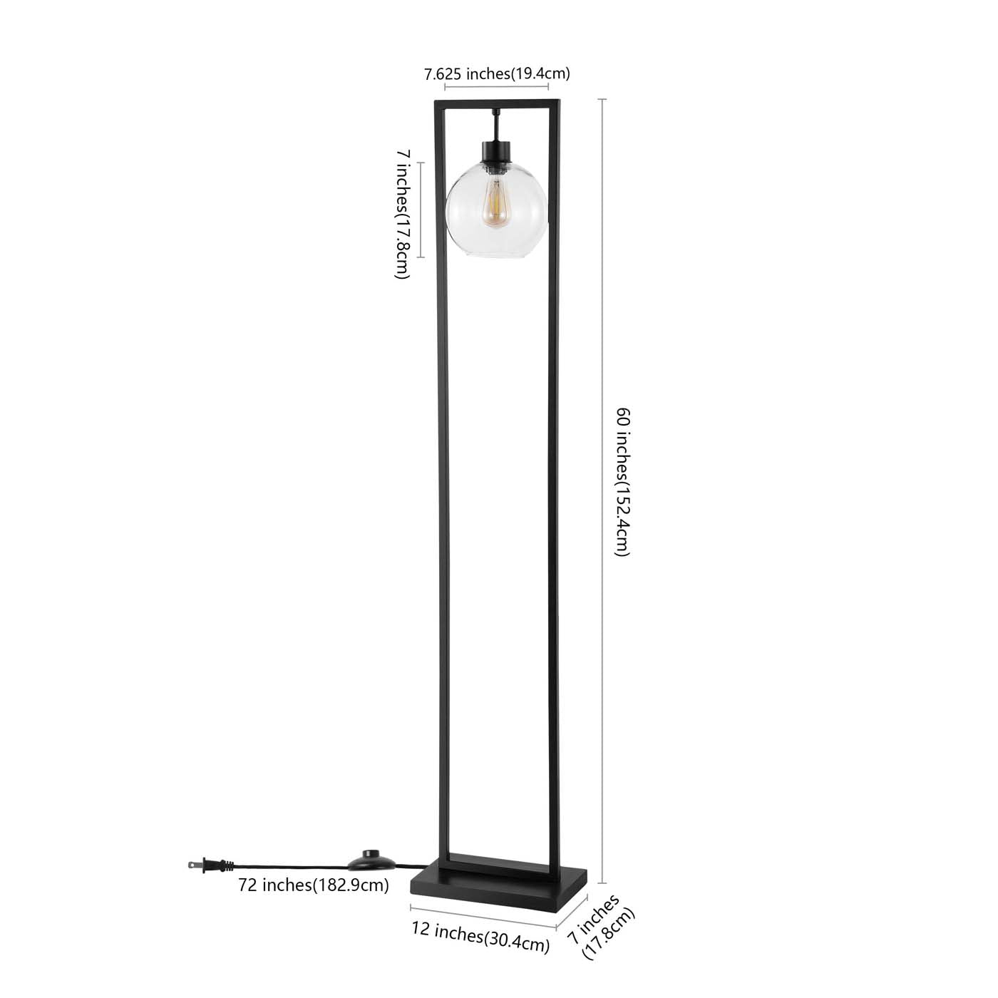 Safavieh Jalisa Floor Lamp , FLL4127 - Black
