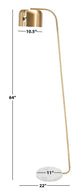 Safavieh Foley Floor Lamp , FLL7001 - Brass
