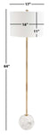 Safavieh Kyrene Floor Lamp , FLL7003 - White Marble