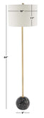 Safavieh Kyrene Floor Lamp , FLL7003 - Black Marble