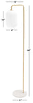 Safavieh Santina Floor Lamp , FLL7007 - Gold/White Marble