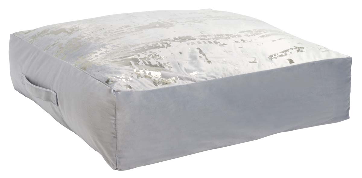 Safavieh Rensia Square Floor Pillow , FLP1007 - Grey/Silver