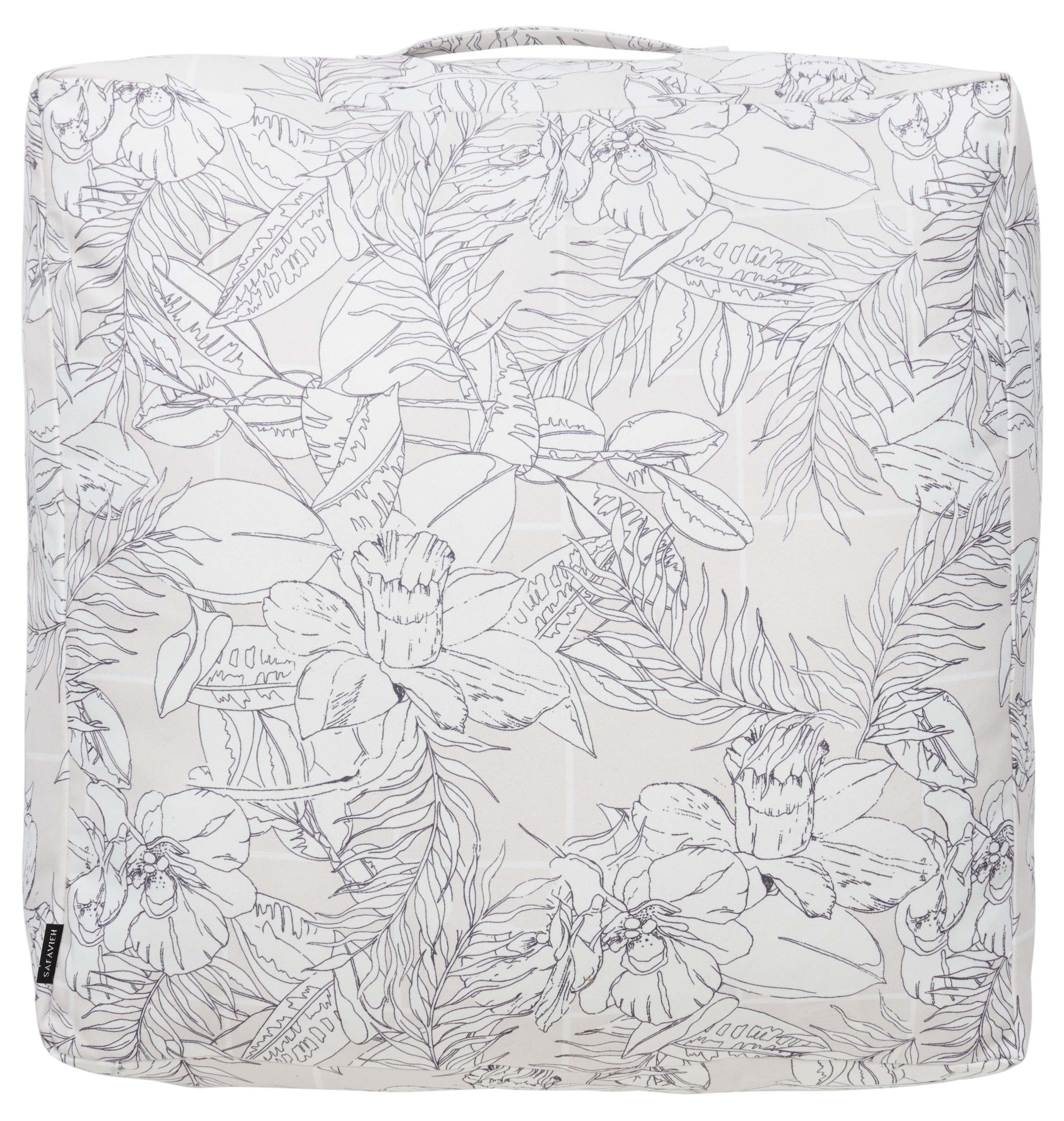 Safavieh Matlea Floor Pillow , FLP1012 - Beige / Grey