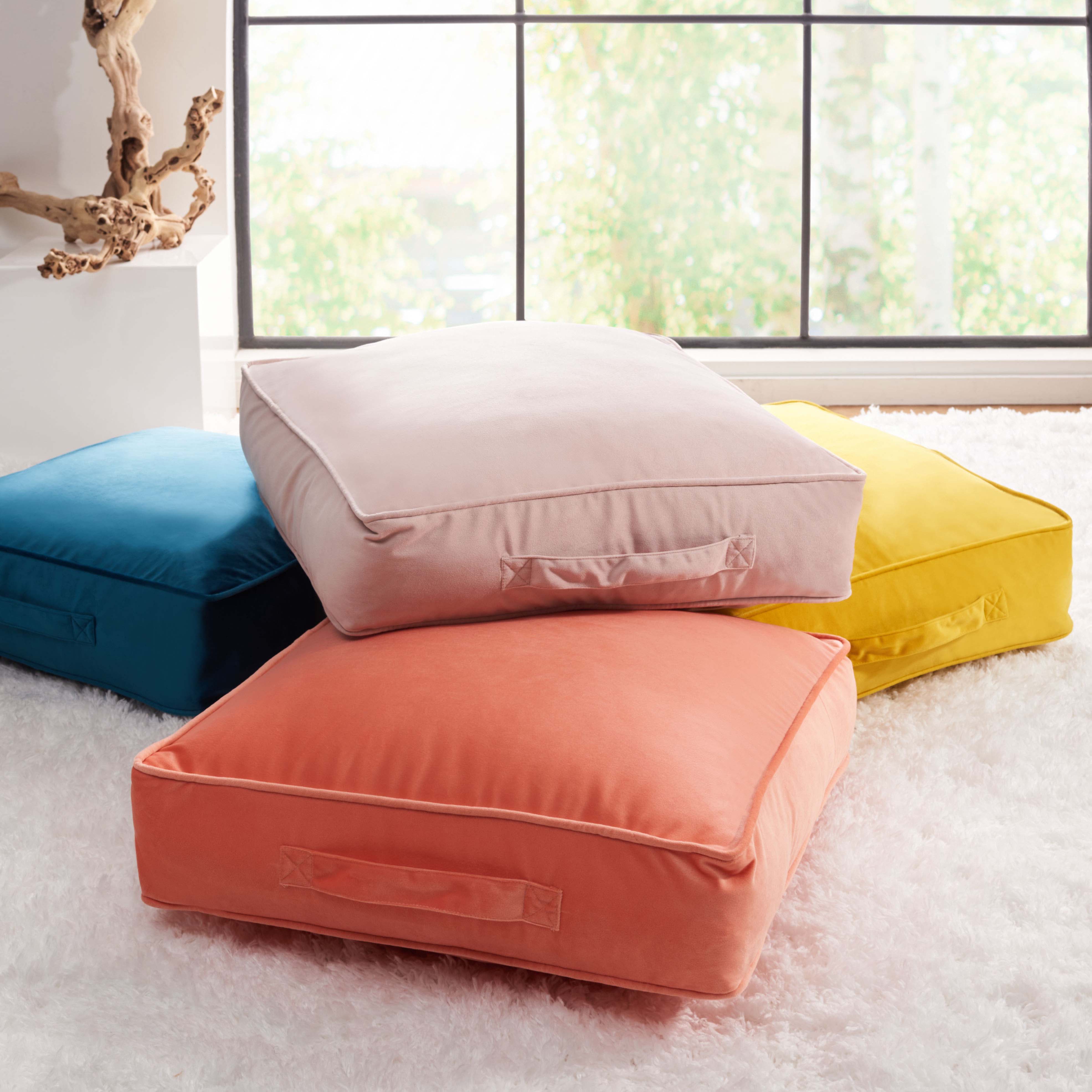 Safavieh Dulcie Floor Pillow  , FLP1015 - Orange