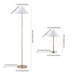 Safavieh Nadia Floor And Table Lamp Set , FLT4001 - Gold / White