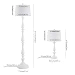 Safavieh Bessie Candlestick Floor And Table Lamp Set , FLT4002 - White