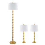 Safavieh Aurelia Floor And Table Lamp Set , FLT4003 - Gold