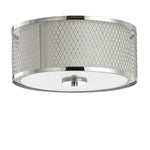 Safavieh Braydon Flush Mount, FLU4031 - Chrome/White