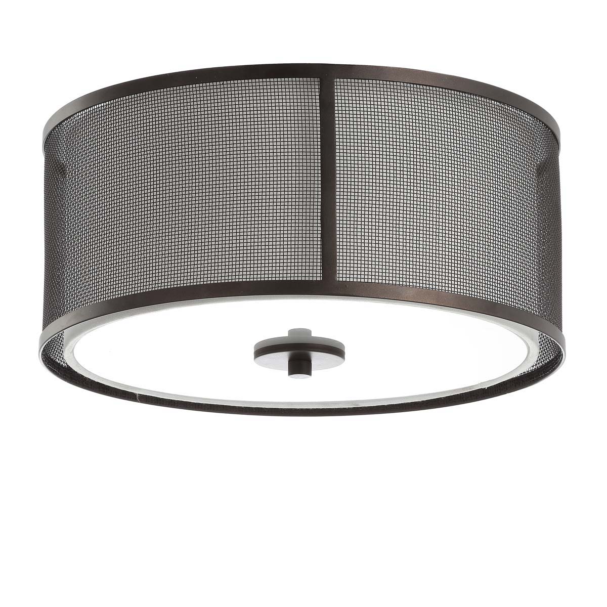 Safavieh Layne Flush Mount, FLU4035 - Dark Grey/White
