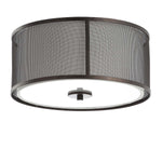 Safavieh Layne Flush Mount, FLU4035 - Dark Grey/White