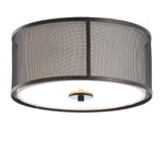 Safavieh Layne Flush Mount, FLU4035 - Dark Grey/White