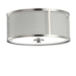 Safavieh Eldon Flush Mount, FLU4038 - Nickel/White
