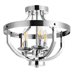 Safavieh Vanda Flush Mount, FLU4042 - Nickel Brass