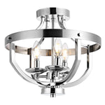 Safavieh Vanda Flush Mount, FLU4042 - Nickel Brass