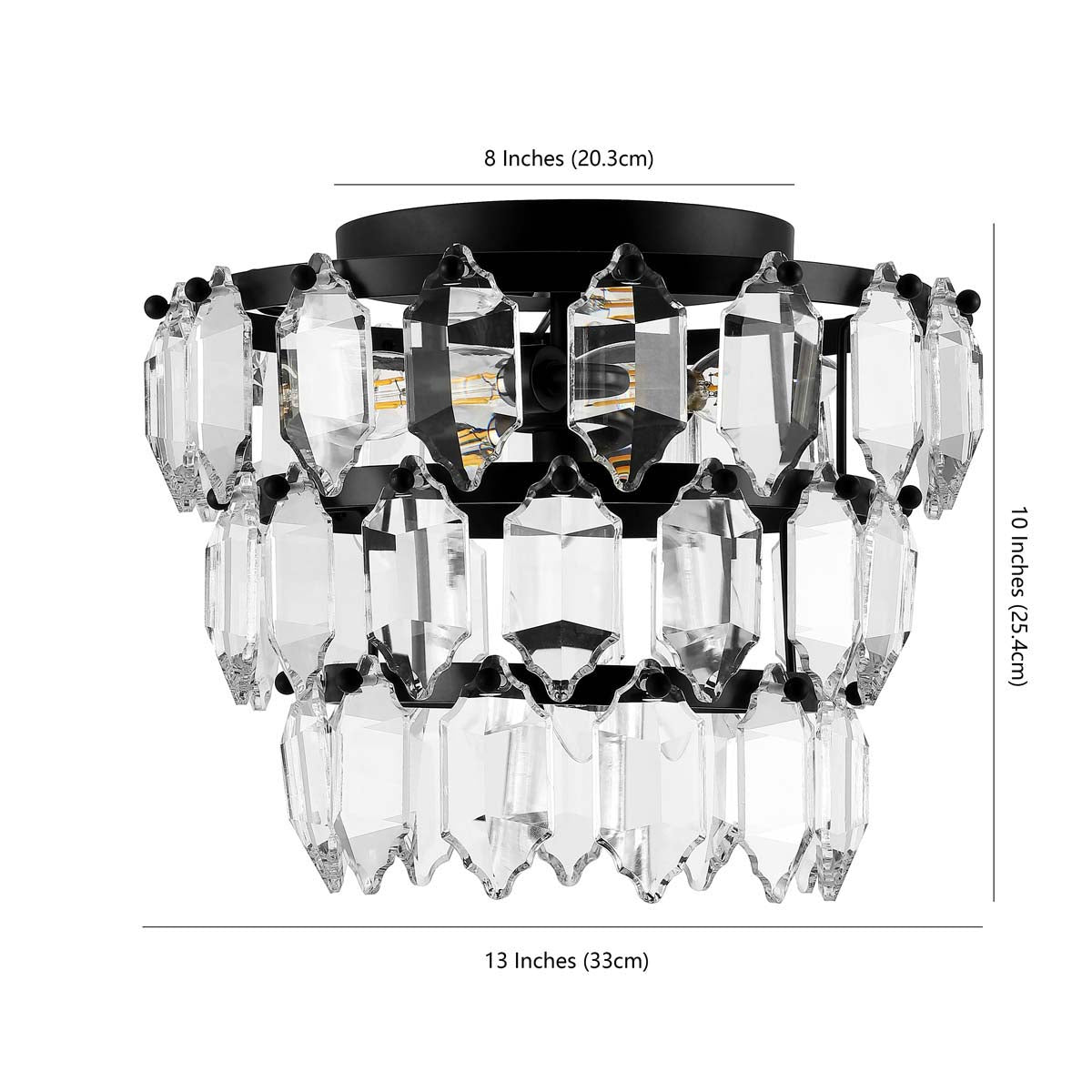 Safavieh Gorson Flush Mount , FLU4045 - Black