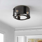 Safavieh Olen Flush Mount , FLU4046 - Black/Chrome