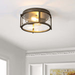 Safavieh Tiller Flush Mount , FLU4048 - Antique Gold