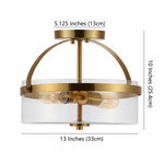 Safavieh Nensor Flush Mount , FLU4051 - Brass