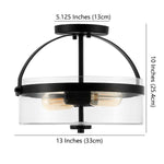 Safavieh Nensor Flush Mount , FLU4051 - Black