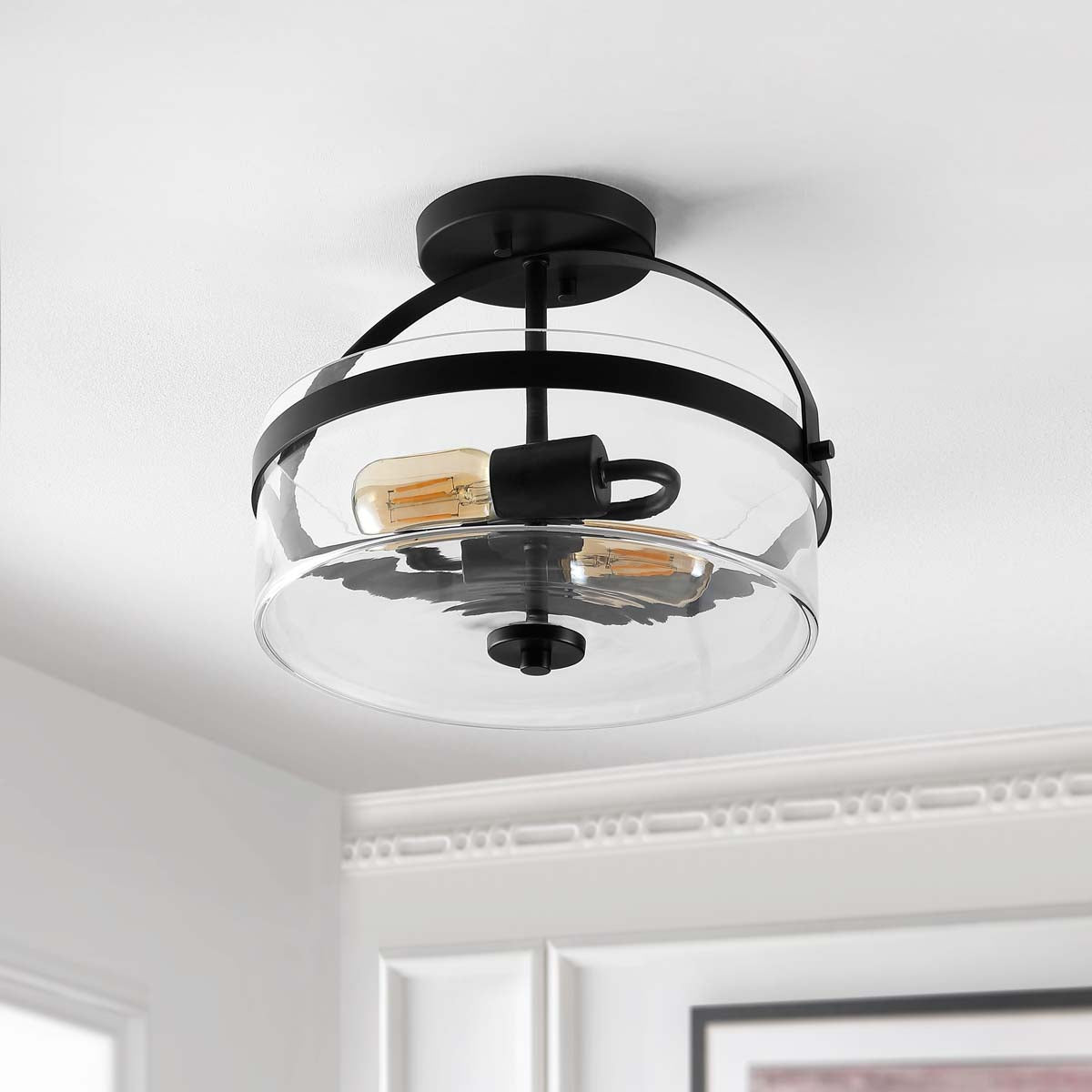 Safavieh Nensor Flush Mount , FLU4051 - Black
