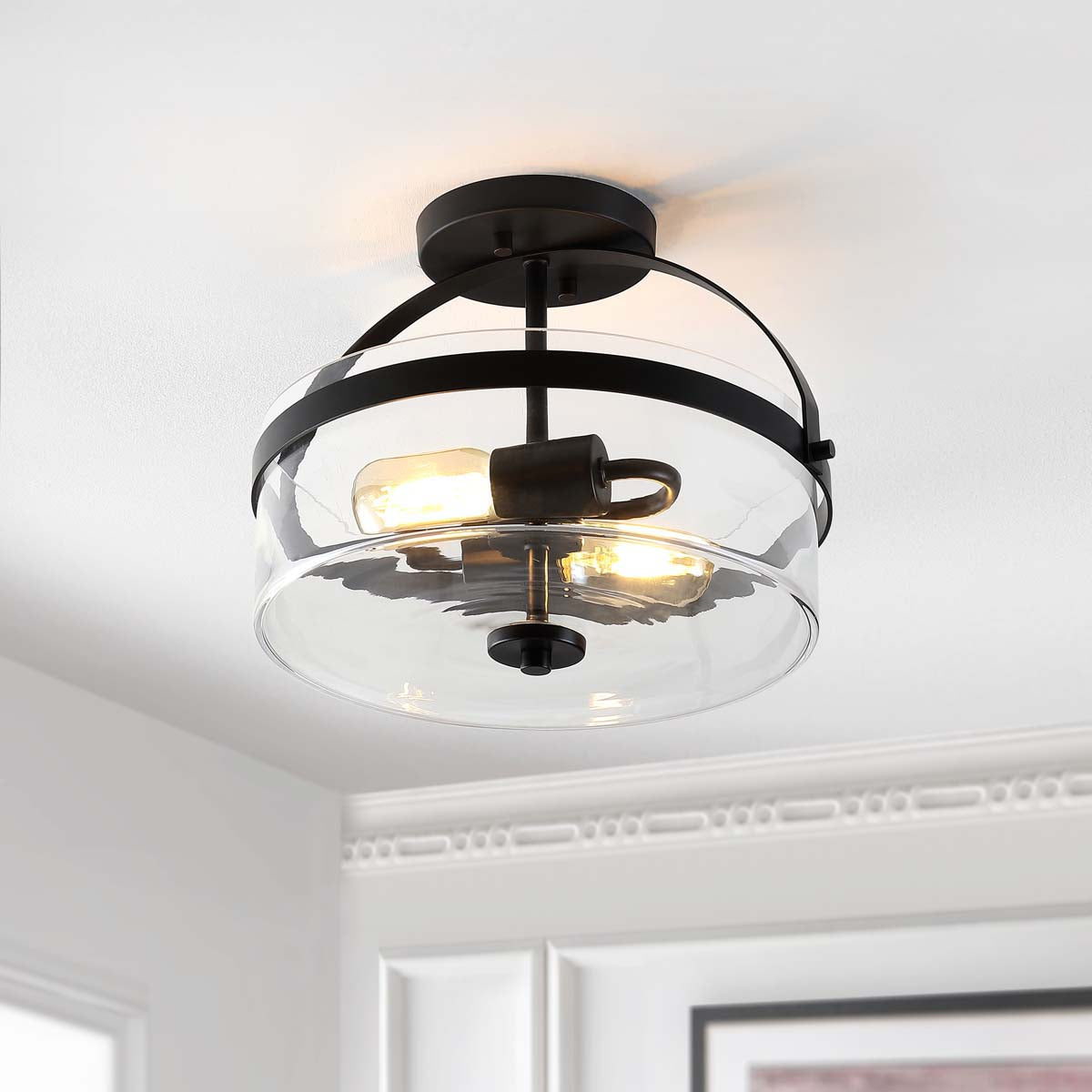 Safavieh Nensor Flush Mount , FLU4051 - Black