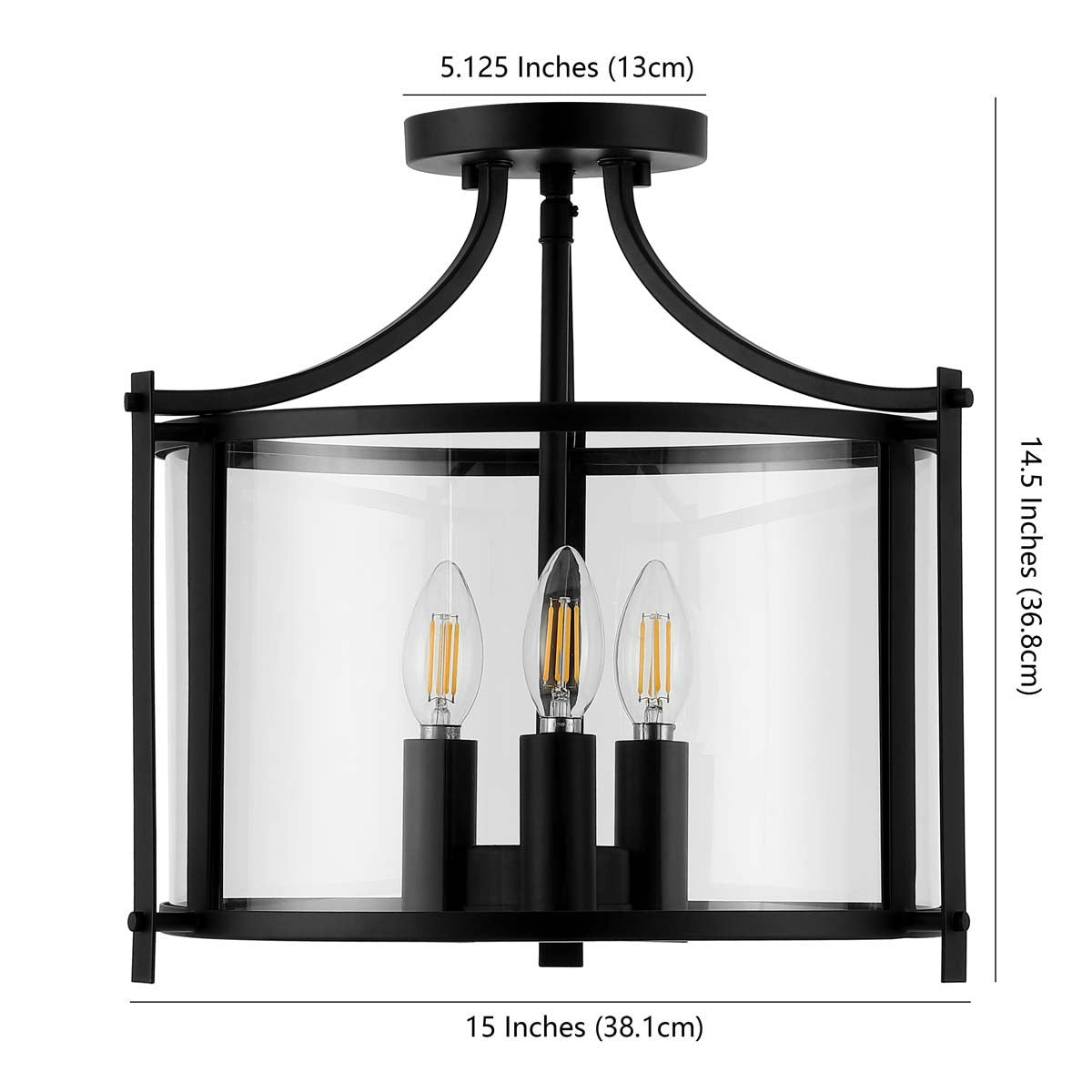 Safavieh Grenten Flush Mount , FLU4053 - Bronze