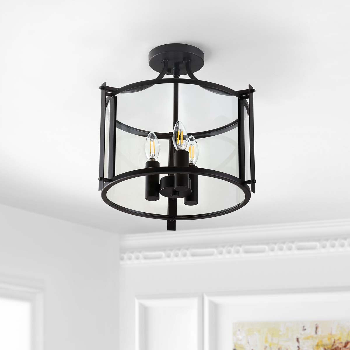 Safavieh Grenten Flush Mount , FLU4053 - Bronze