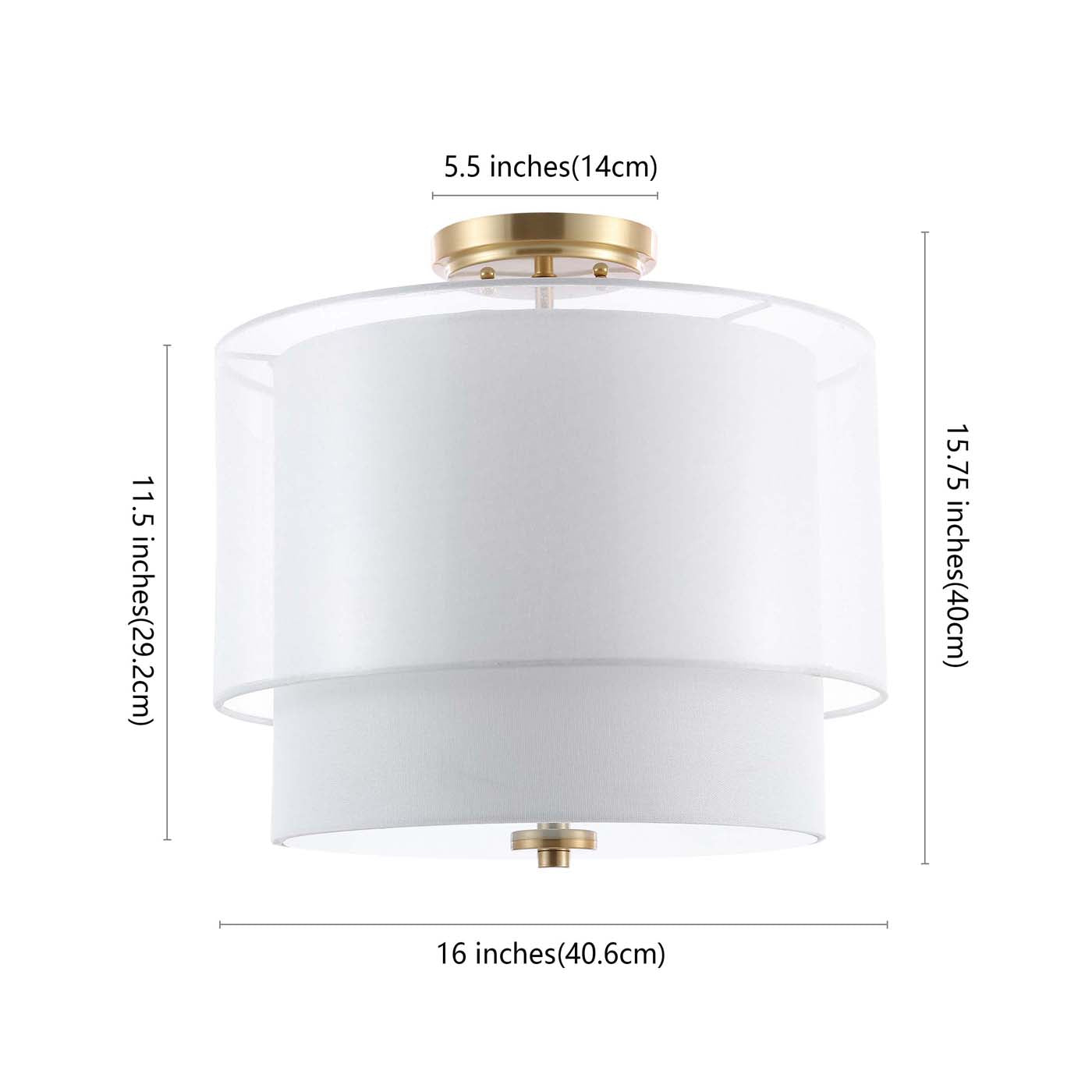 Safavieh Namida Flush Mount , FLU4058 - Gold