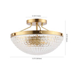 Safavieh Nienna Flush Mount , FLU4059 - Gold Base