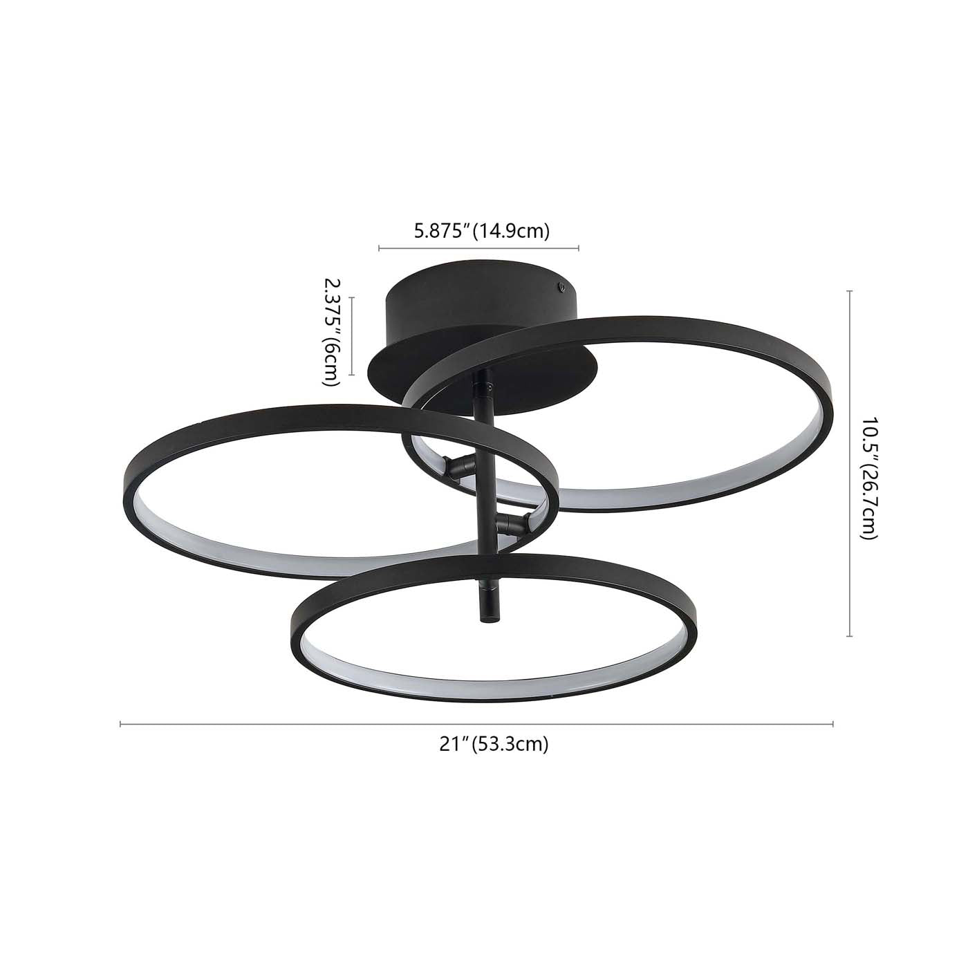 Safavieh Saretta Flush Mount , FLU4062 - Black