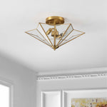 Safavieh Haruna Flush Mount , FLU4071 - Brass