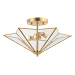 Safavieh Haruna Flush Mount , FLU4071 - Brass