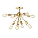 Safavieh Gannet Flush Mount , FLU4073 - Brass Gold
