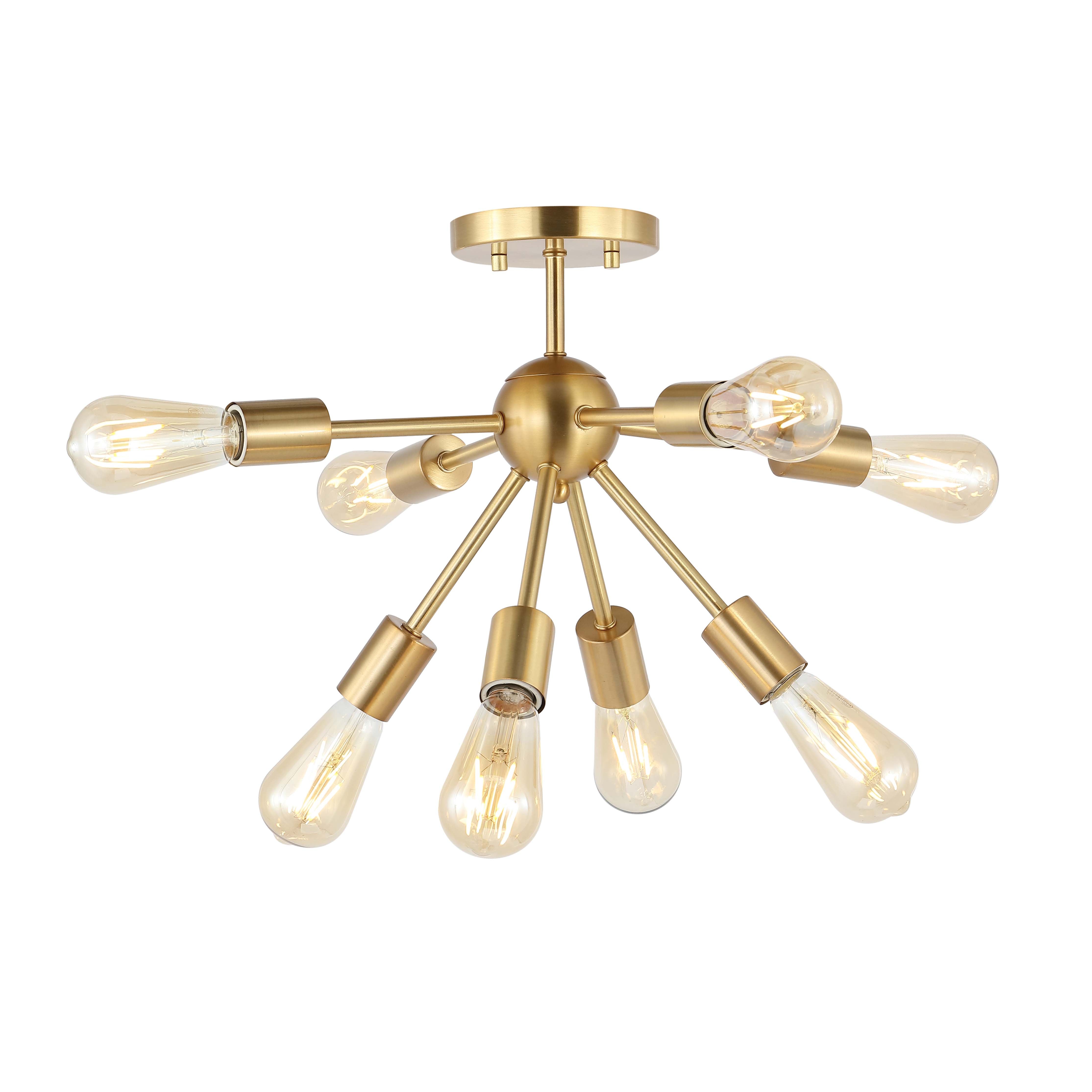 Safavieh Gannet Flush Mount , FLU4073 - Brass Gold