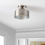 Safavieh Fenton Flush Mount , FLU4086 - Brushed Nickel