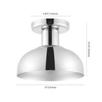Safavieh Helm Flush Mount , FLU4088 - Chrome