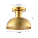 Safavieh Helm Flush Mount , FLU4088 - Brass
