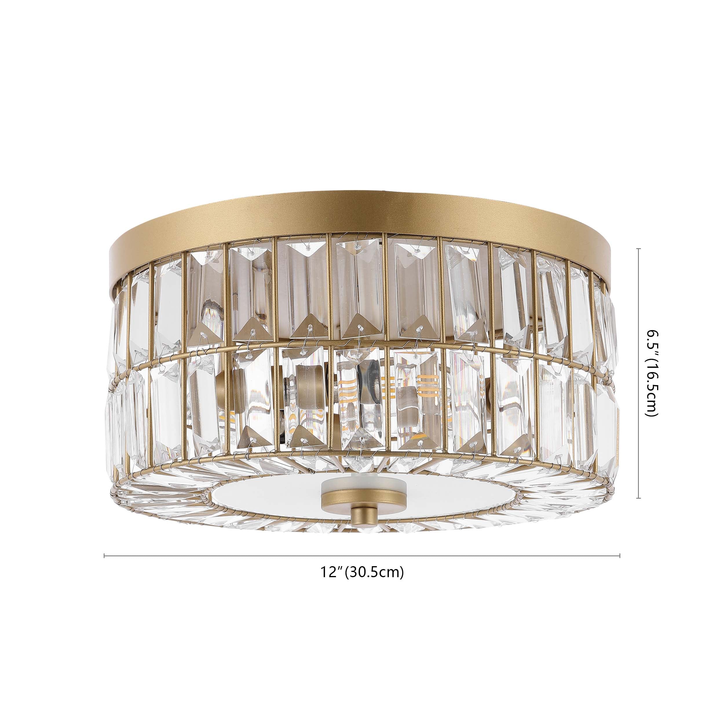 Safavieh Parda Flush Mount , FLU4090 - Brass