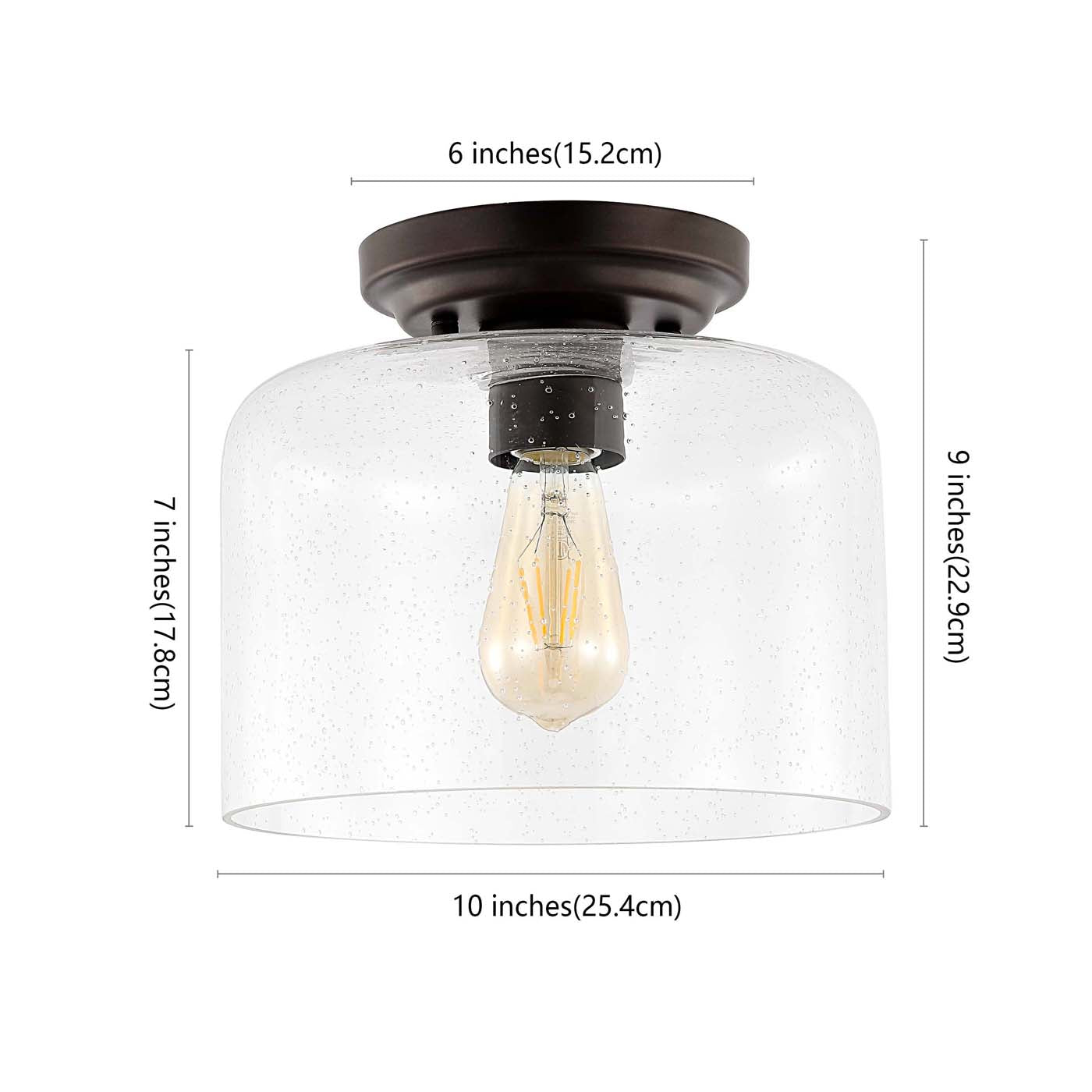 Safavieh Rianne Flush Mount , FLU4093 - Black