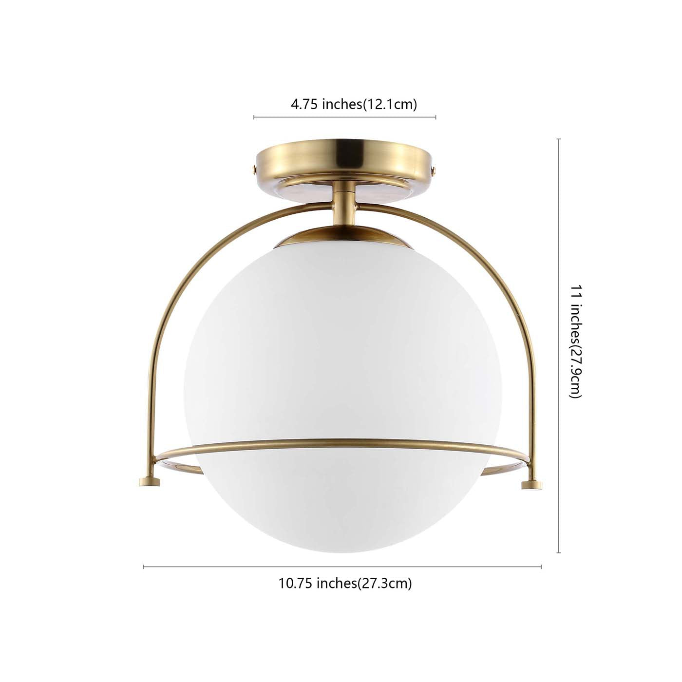 Safavieh Valise Flush Mount , FLU4095 - Gold