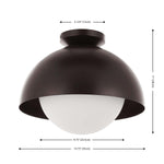 Safavieh Syluna Flush Mount , FLU4101 - Oil Rubbed Bronze / White