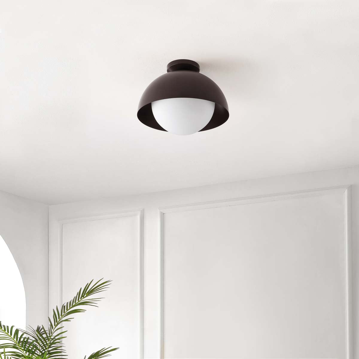 Safavieh Syluna Flush Mount , FLU4101 - Oil Rubbed Bronze / White