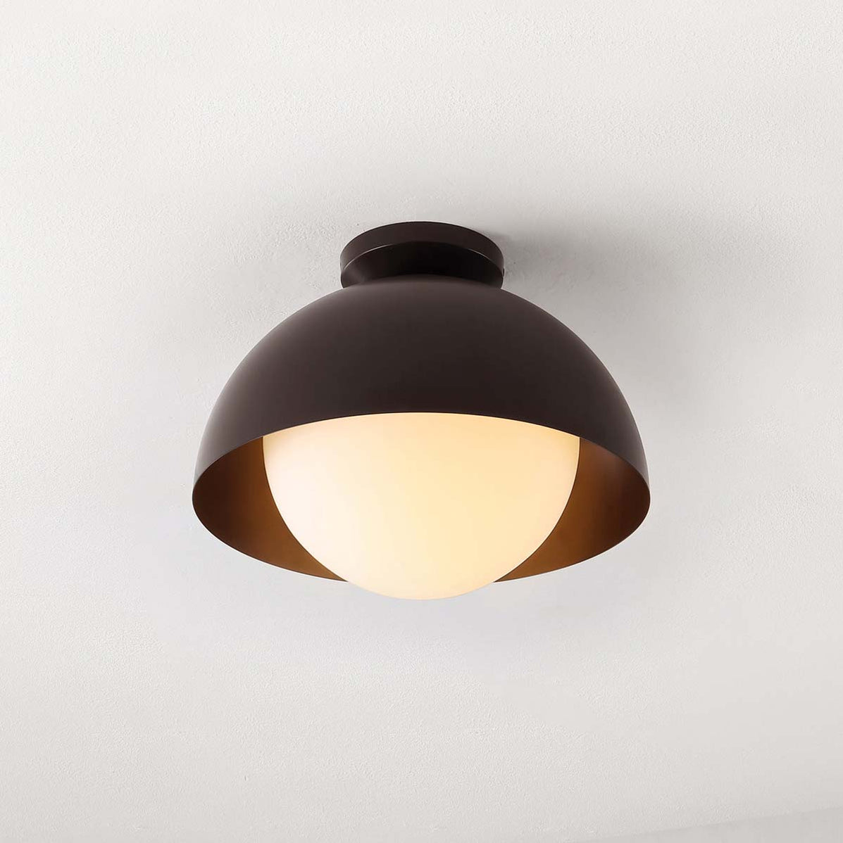 Safavieh Syluna Flush Mount , FLU4101 - Oil Rubbed Bronze / White