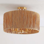 Safavieh Selah 5 Light Flush Mount , FLU4104 - Natural / Gold