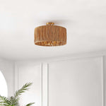 Safavieh Selah 5 Light Flush Mount , FLU4104 - Natural / Gold