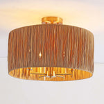 Safavieh Selah 5 Light Flush Mount , FLU4104 - Natural / Gold